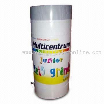 Inflatable Toy Vitamin Bottle with Customers Designs and Printings Welcome from China